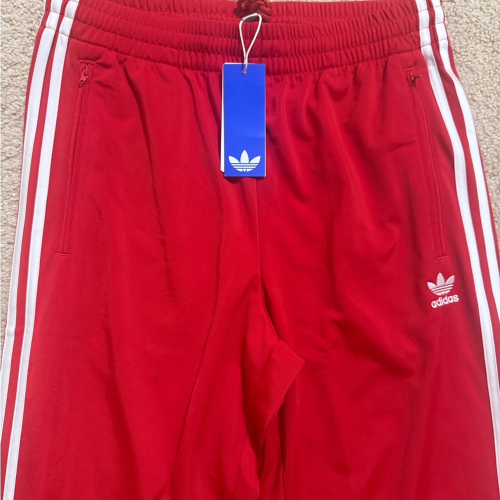 Adidas Originals Firebird Red Adicolor Classics Track Pants IJ7057 Men Size M - Picture 7 of 9